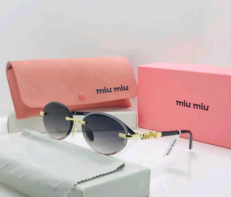 Miumiu Rimless Oval Sunglasses PREMIUM QUALITY