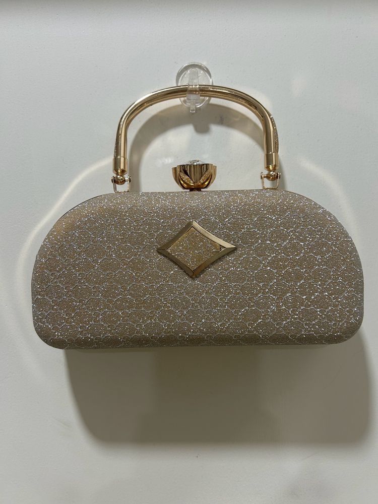 Golden Bag With Chain