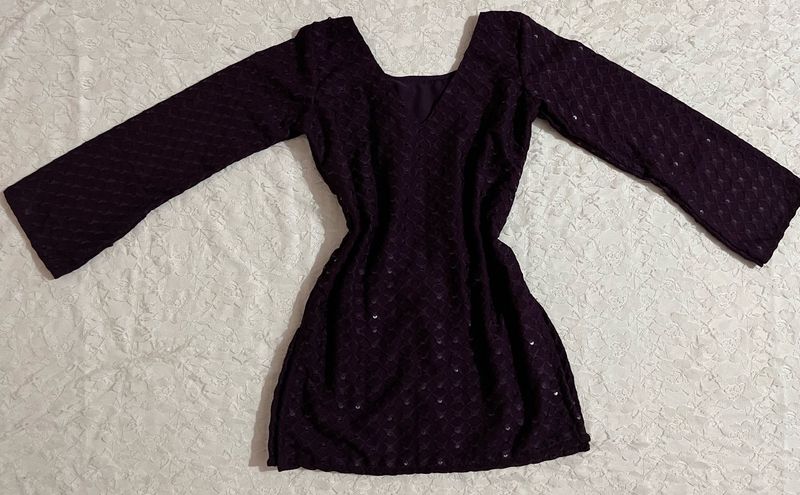Desi sequence corset back kurti