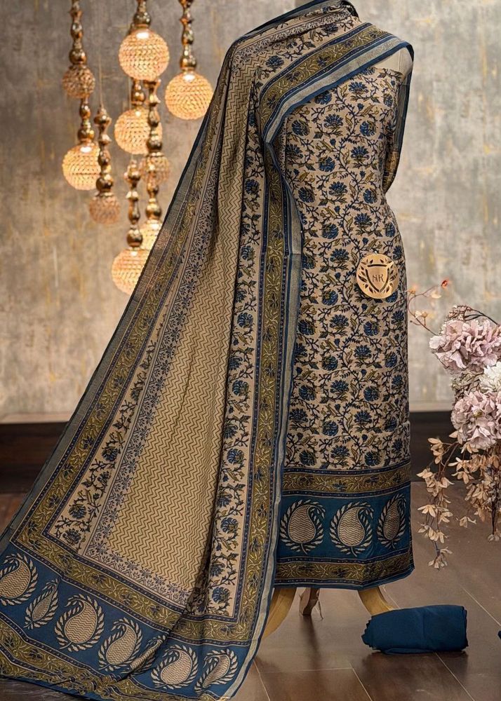 Elegant Printed Kurta Set with Dupatta
