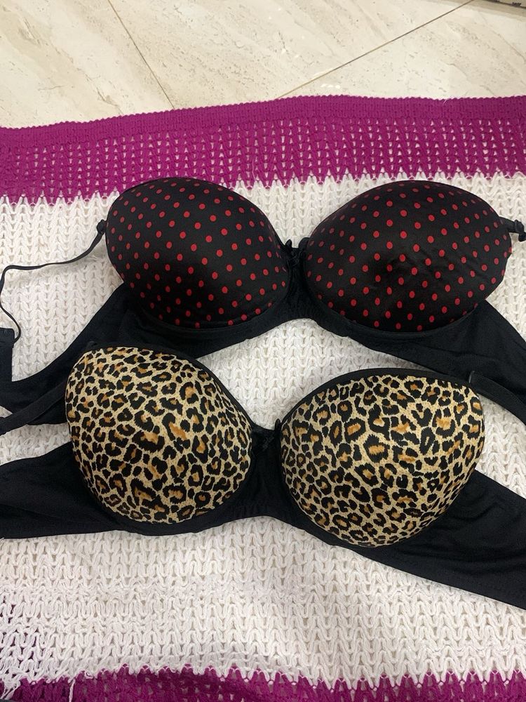 Cute Polka Dot &amp; Leopard Print Bras