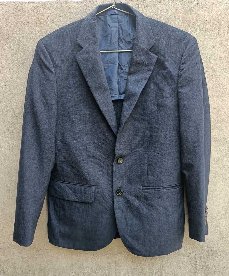 Brand is ZEN OG Men's Navy Blue Blazer