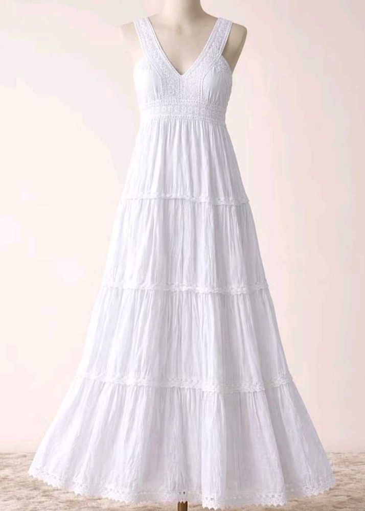 White Crochet Sundress