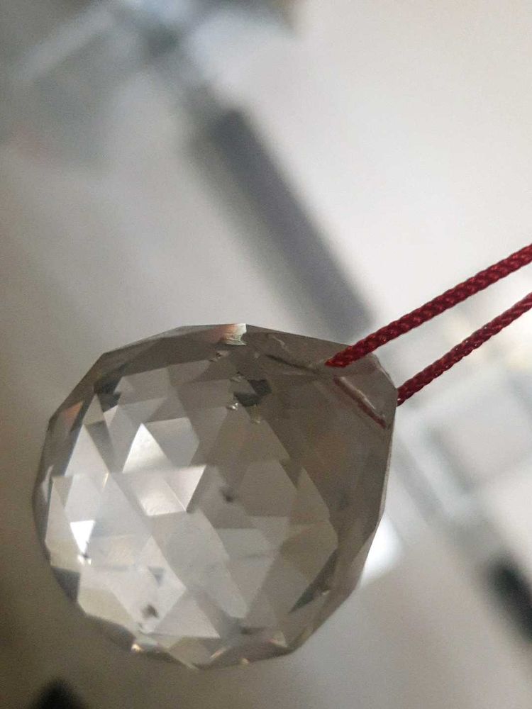 Crystal Faceted Ball Pendant
