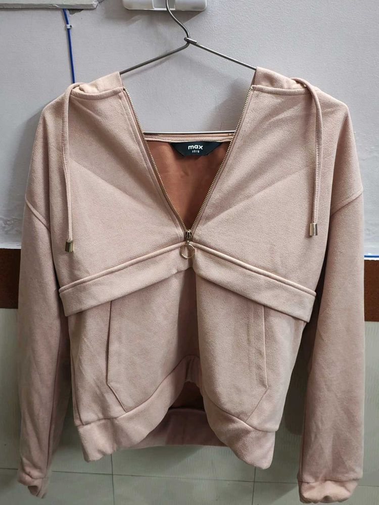 Max Pink Zip Up Hoodie