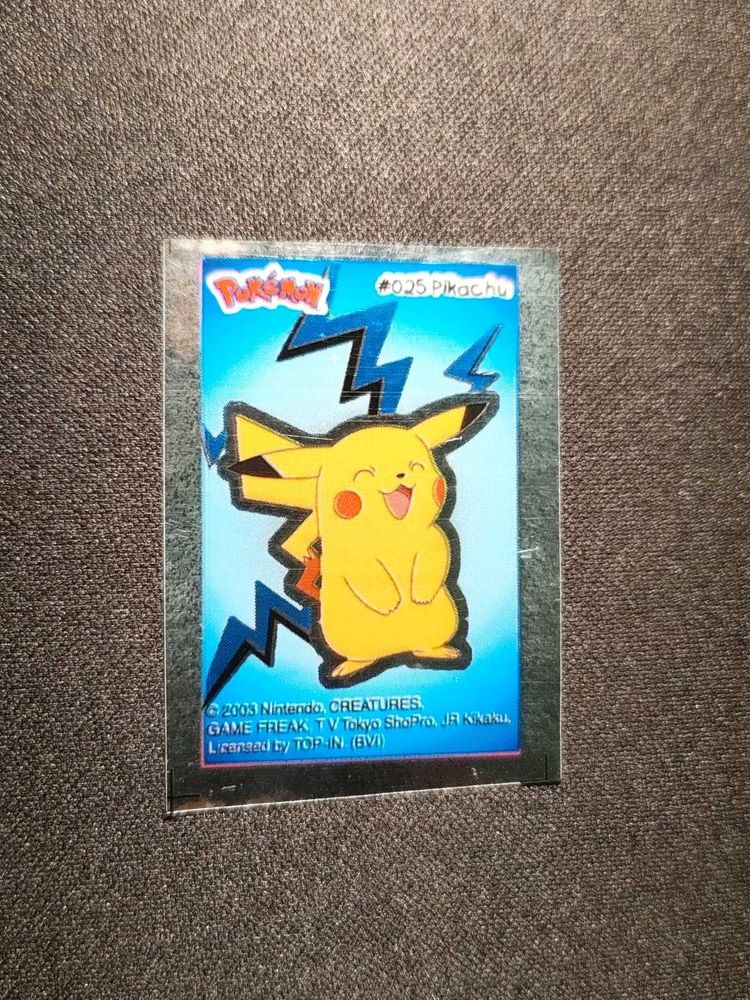 Alpenliebe Pokemon Pikachu Sticker collectible ⚡