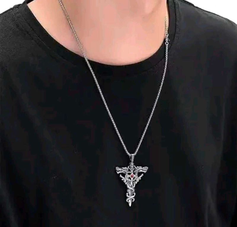 Gothic Cross Pendant Necklace