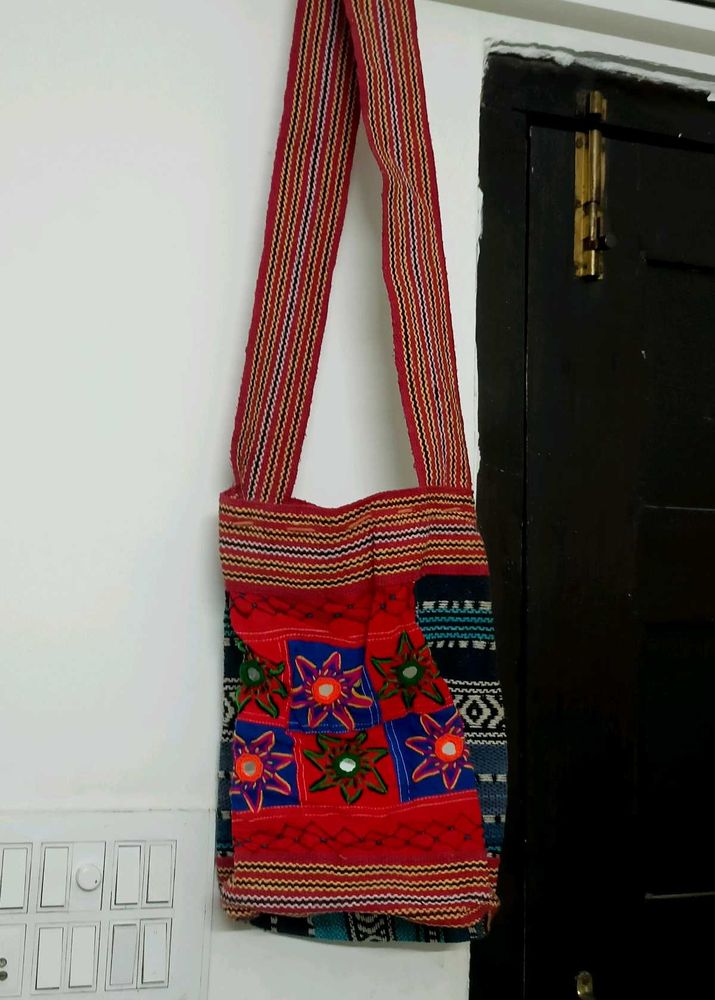 Boho Embroidered Crossbody Bag