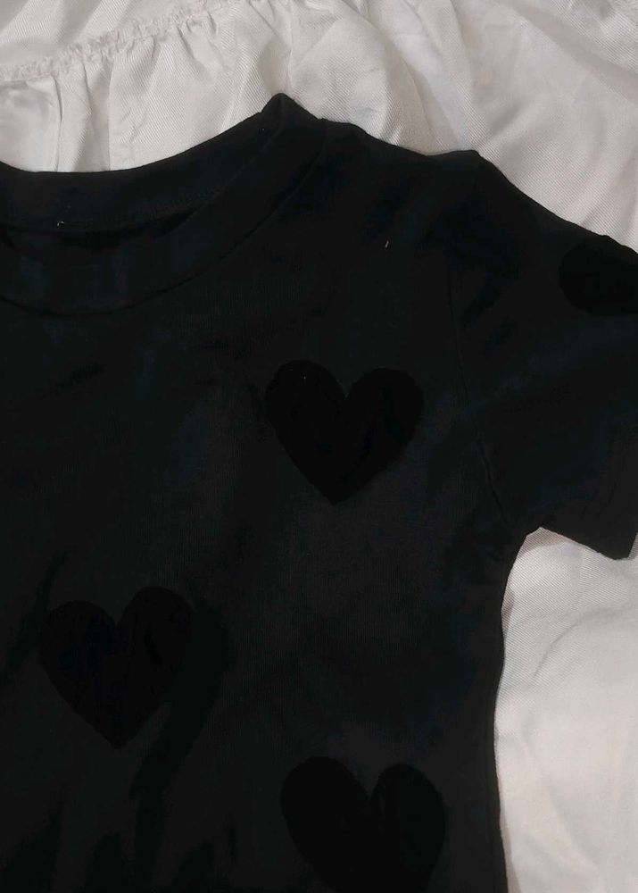 Black Heart Graphic T-Shirt🖤