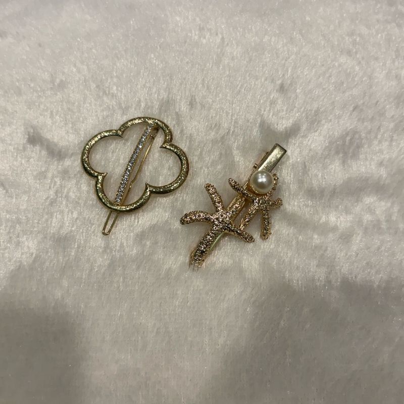 Chic Hair Clips - Starfish &amp; Cloud Design