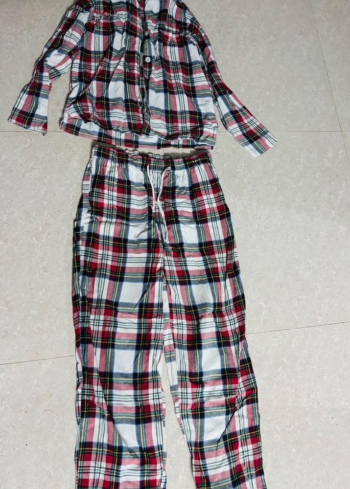 Cozy Plaid Pajama Set