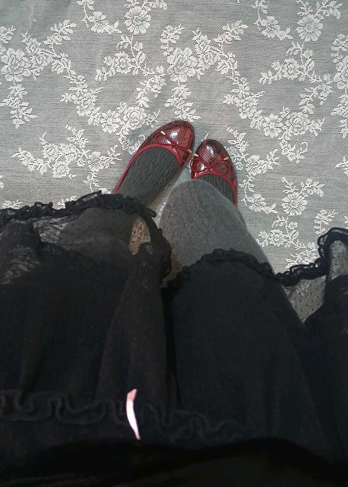 Chic Red Snake Print Ballet Flats(new)