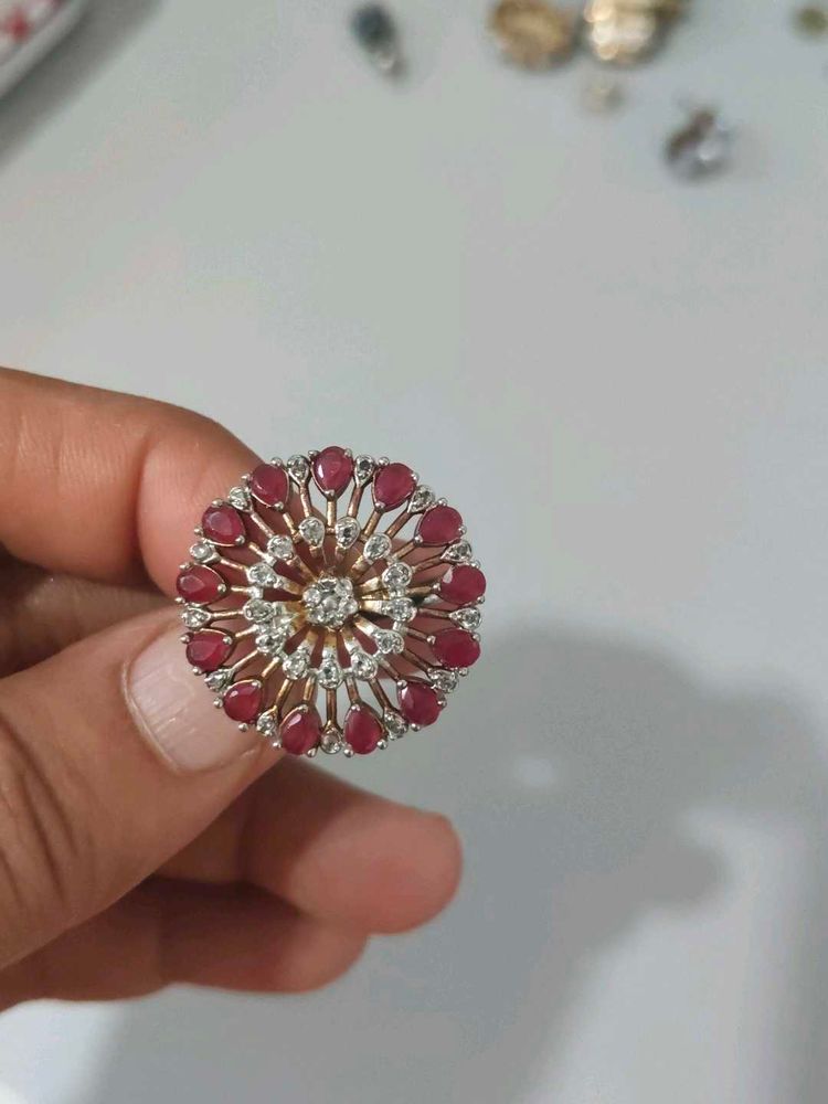 Stunning Ruby and Diamond Ring