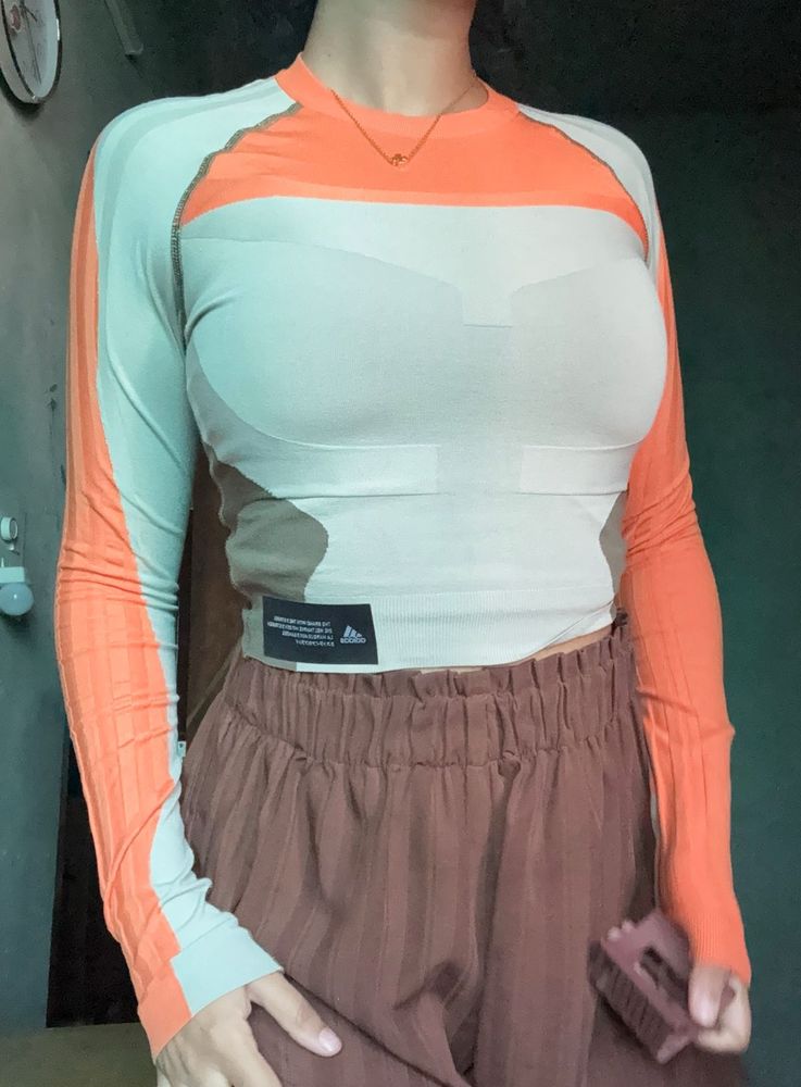 Adidas Long Sleeve Athletic Crop Top