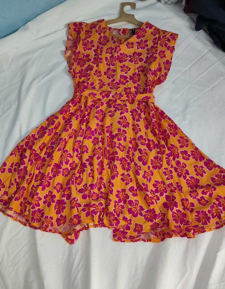 Floral Print Mini Dress