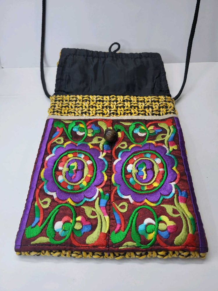 Handicraft Embroidery Sling Bag