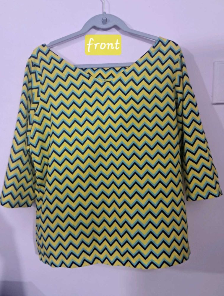 Printed Yellow Top