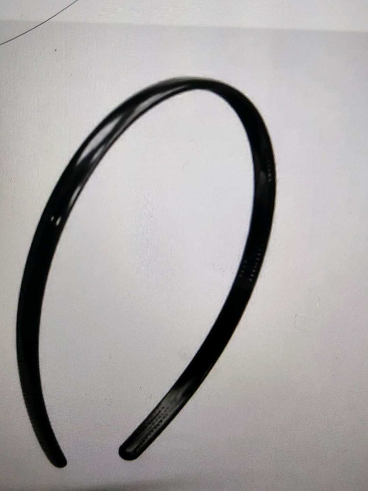 Sleek Black Headband 2 pic