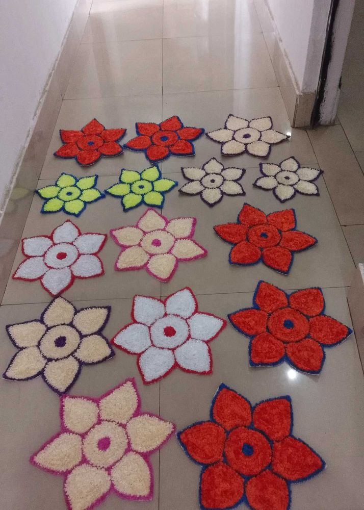 Handmade Rangoli Flower Design Set