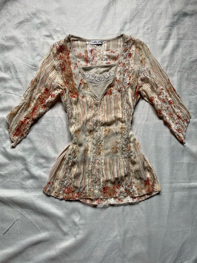 Chiffon y2k top