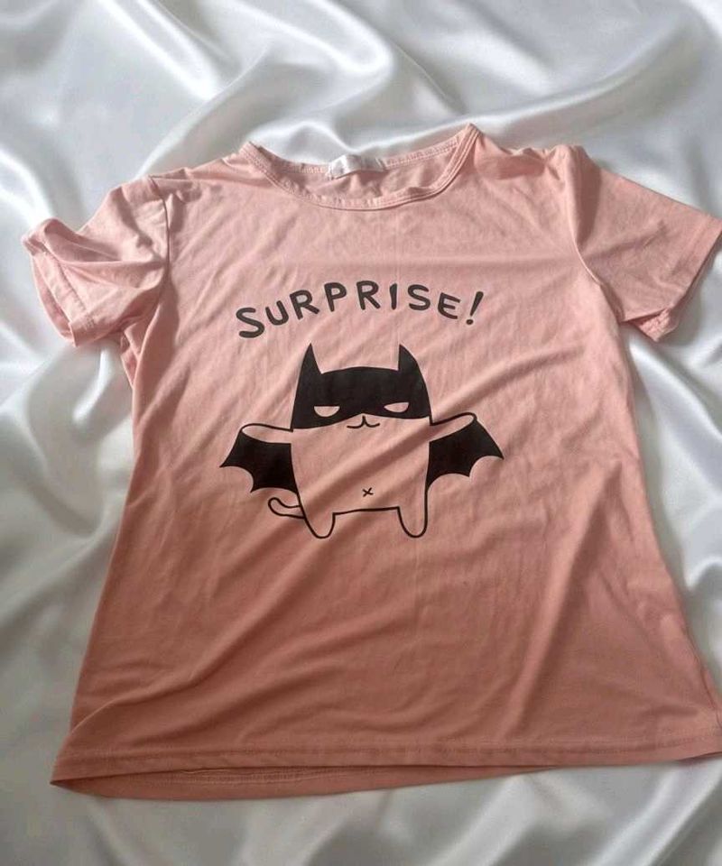 Cute Pink Bat T-shirt