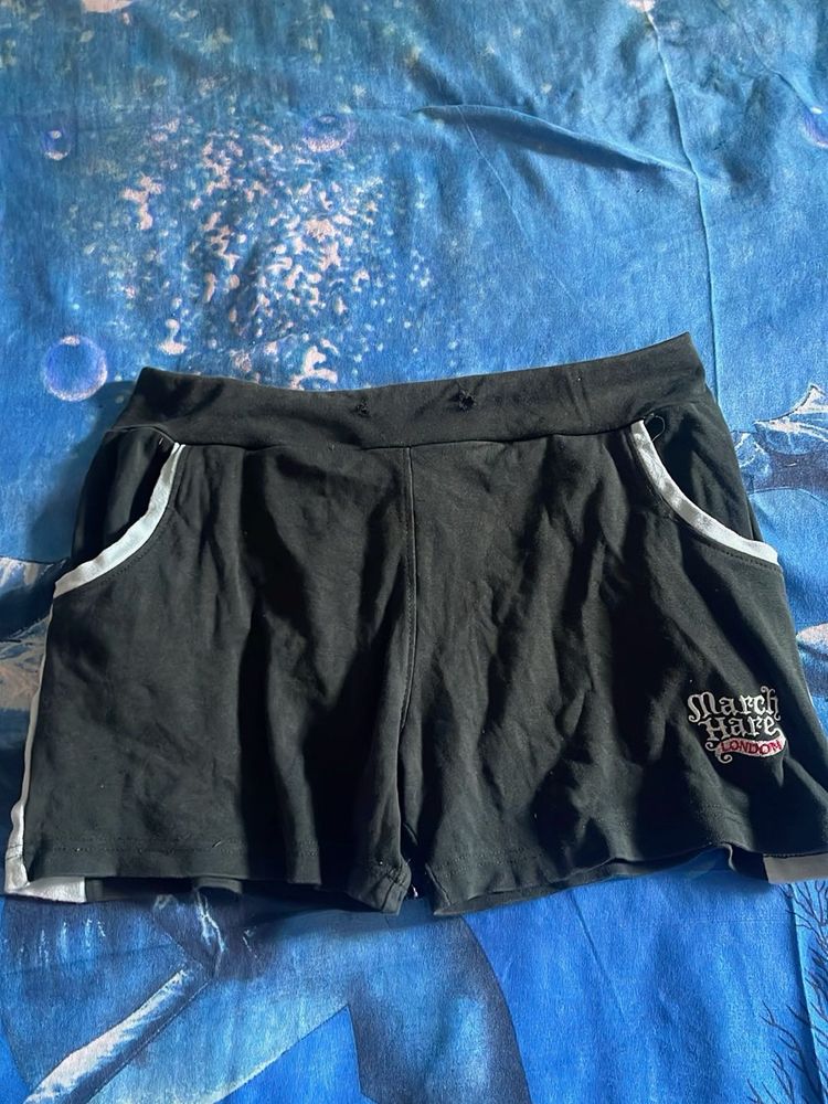 March Hare London Black Lounge Shorts