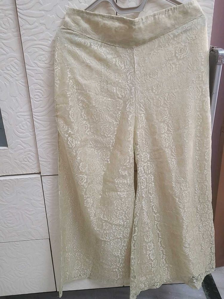 Elegant Lace Palazzo Pants