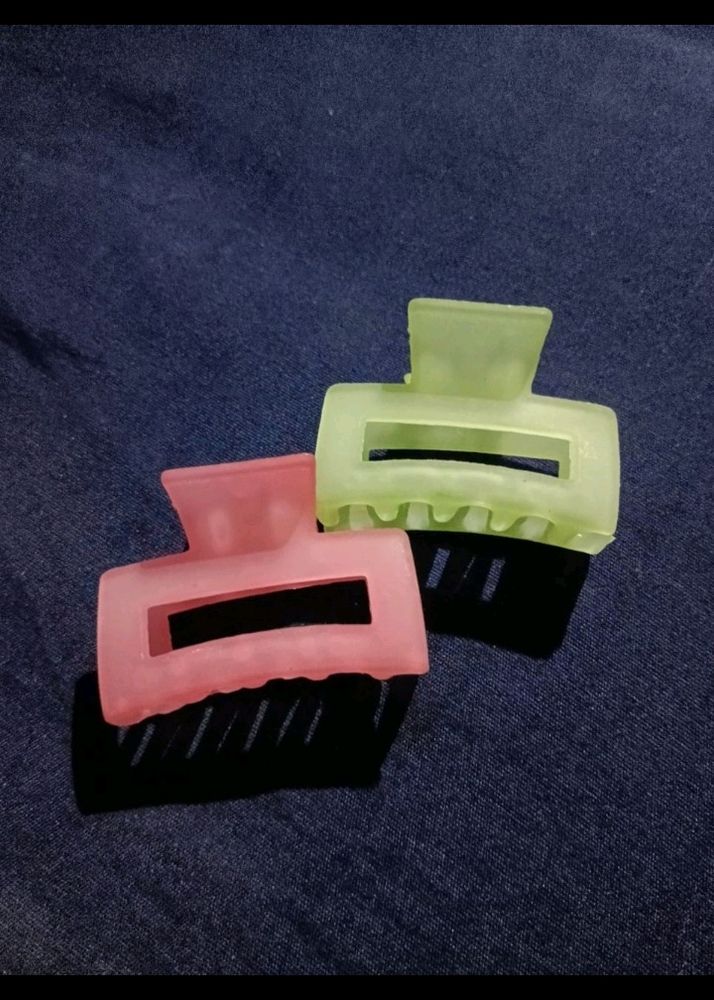 Multicolor Hair Clip Set Of 6