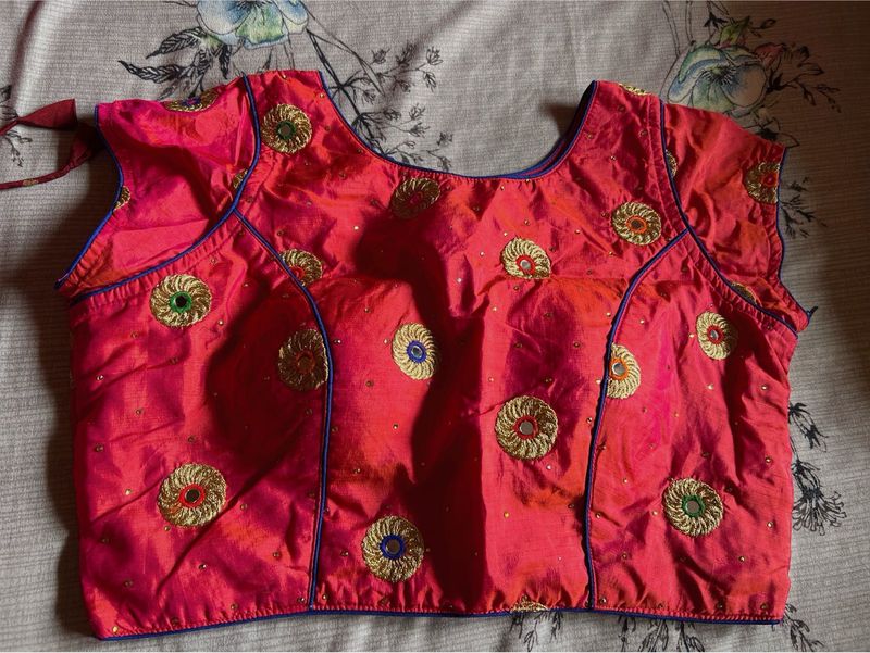 Dark Pink Padded Blouse