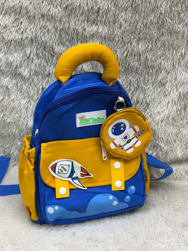Cute Blue &amp; Yellow Astronaut Backpack for kids