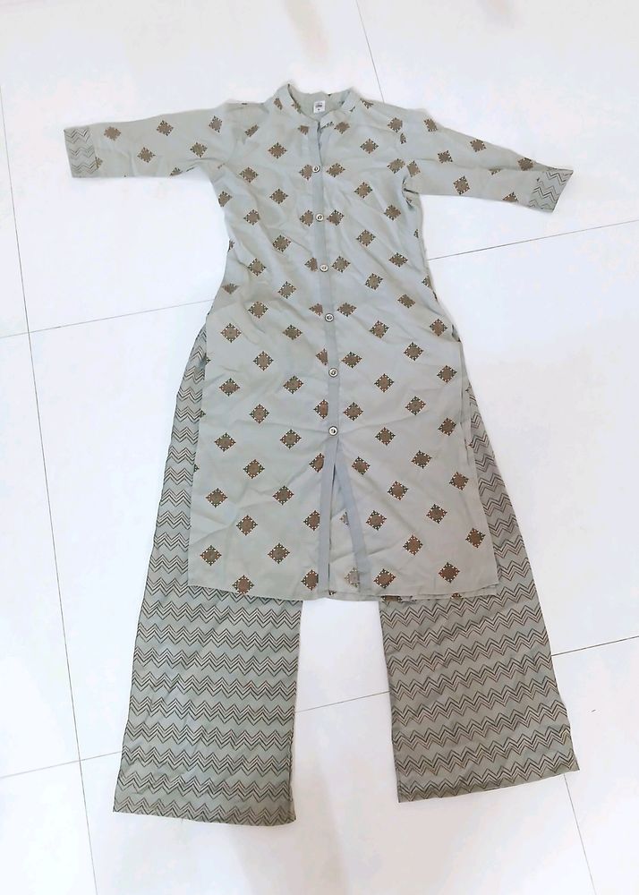 Gray Kurta Set