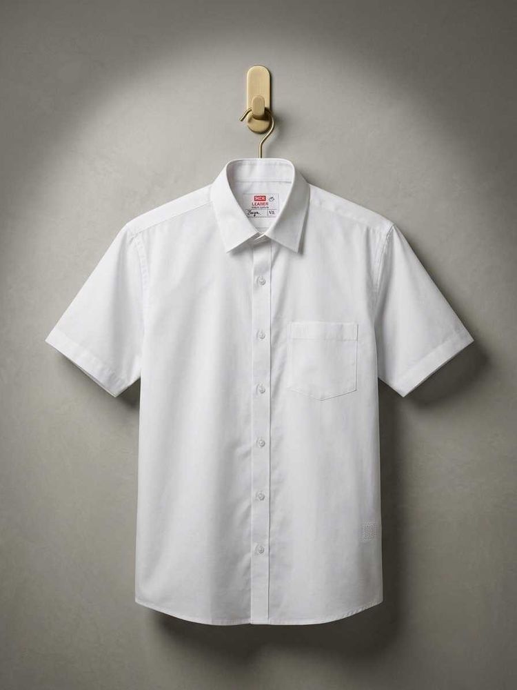 MCR Pure Cotton White Shirt (Back View) - Classic