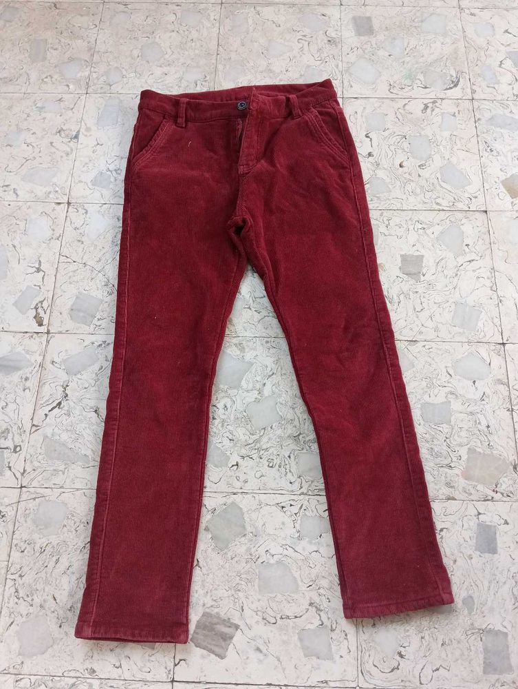 Burgundy Corduroy Pants