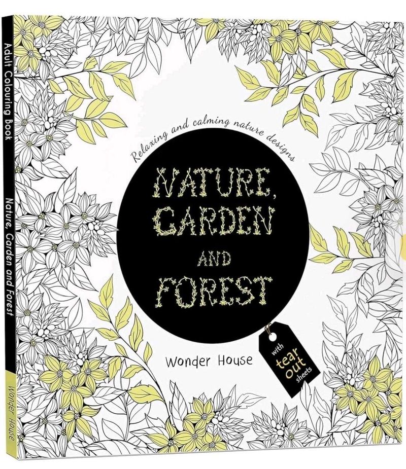 Adult Colouring Book - Nature, Garden &amp; Forest