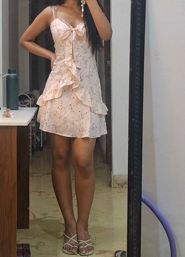 Cider floral mini dress