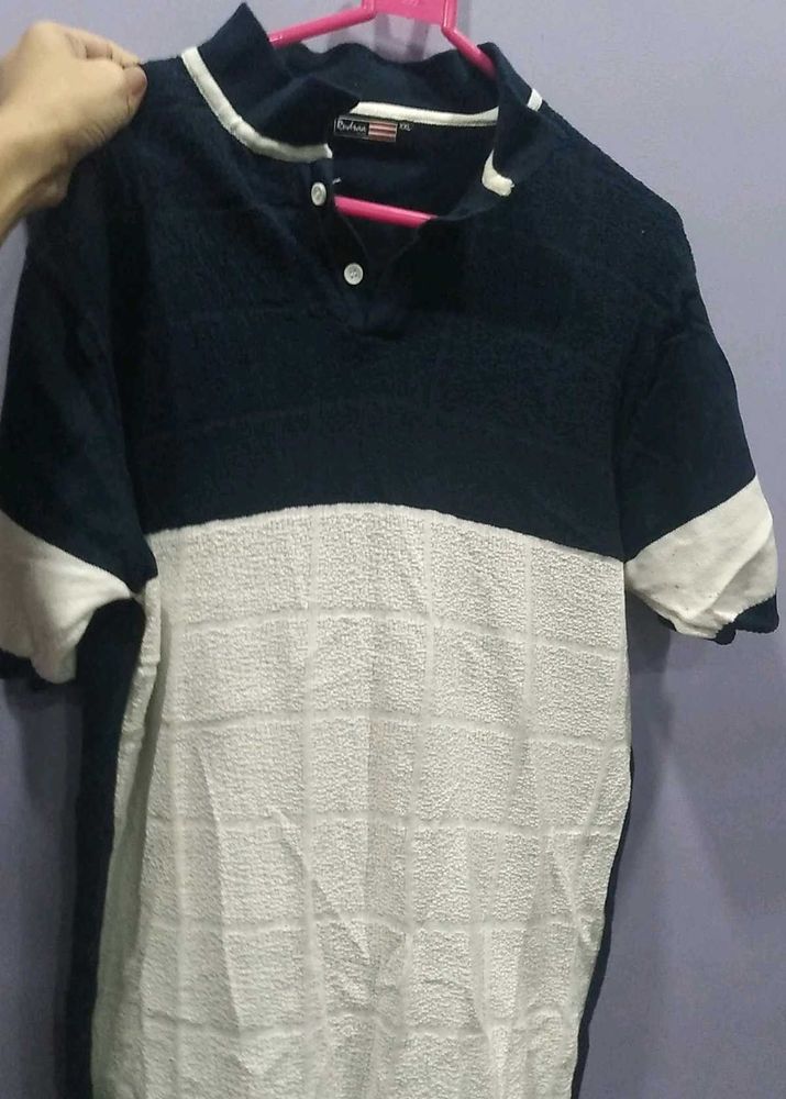 Men's Two-Tone Henley Shirt