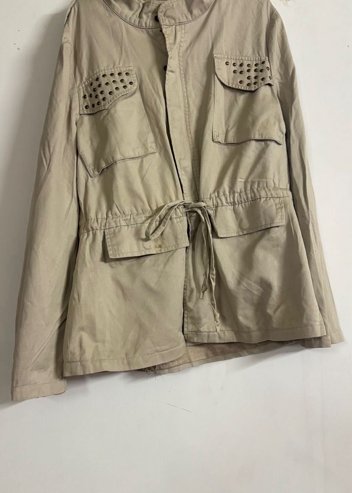 Studded Beige Jacket