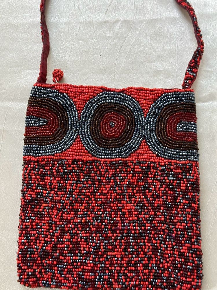 Beaded Crossbody Bag
