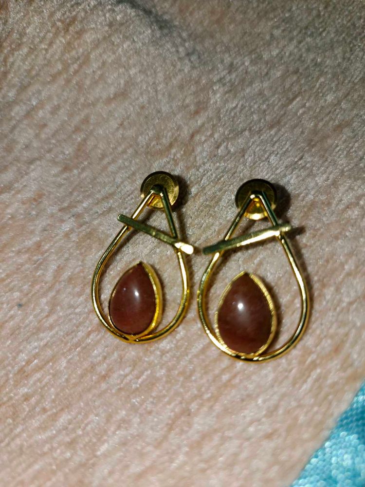 Elegant Teardrop Gemstone Earrings