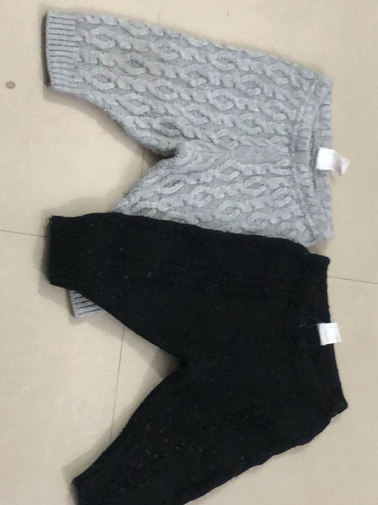 2 Babyhug woollen pants for 6-9 months