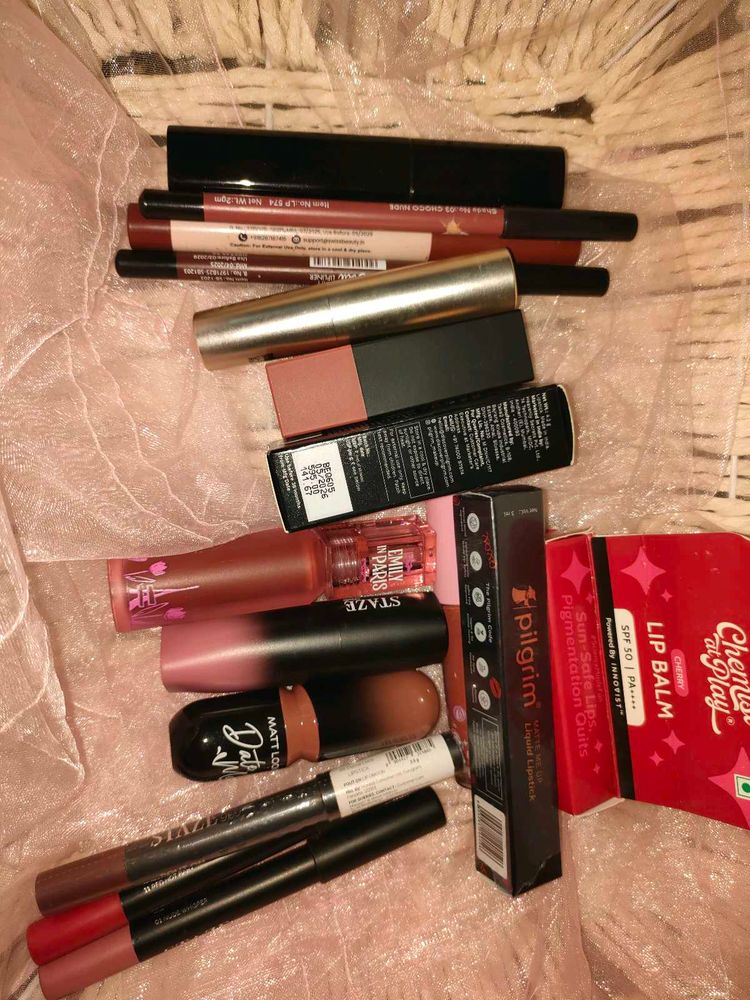 Assorted Lipsticks and Liners Collection