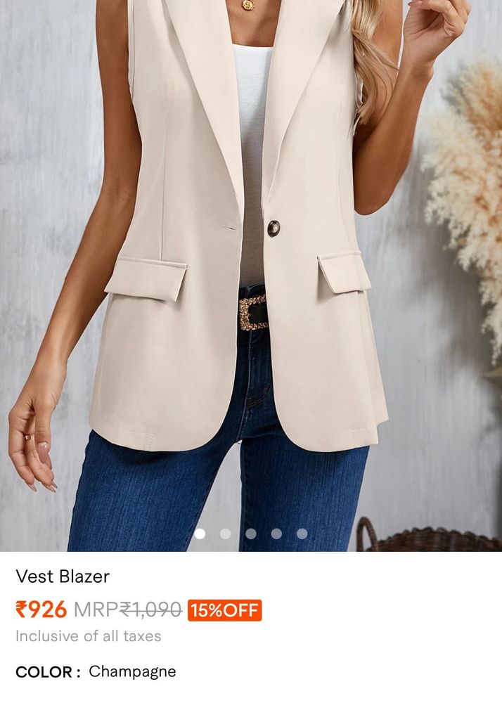 Women's Vest Blazer