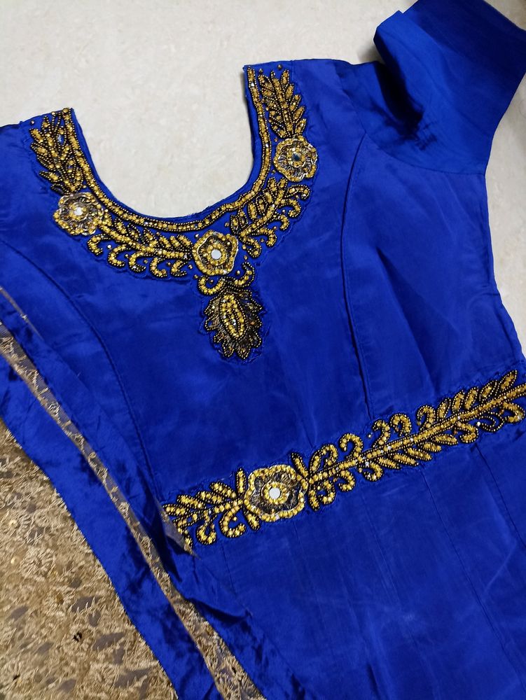 Royal Blue Long Frock
