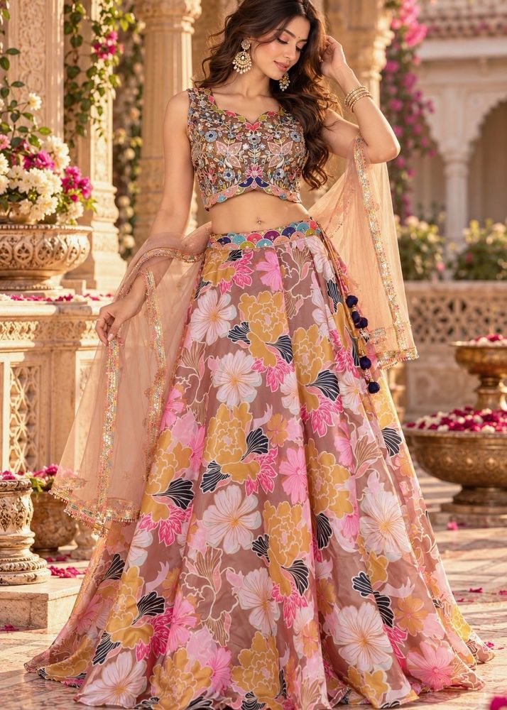 Floral Lehenga Choli Set