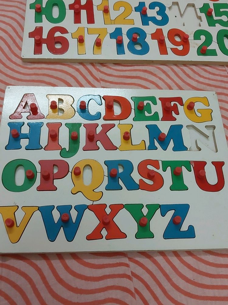 Kids Alphabet And Number Board