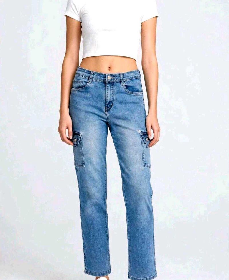 💫 Blue Cargo Jeans