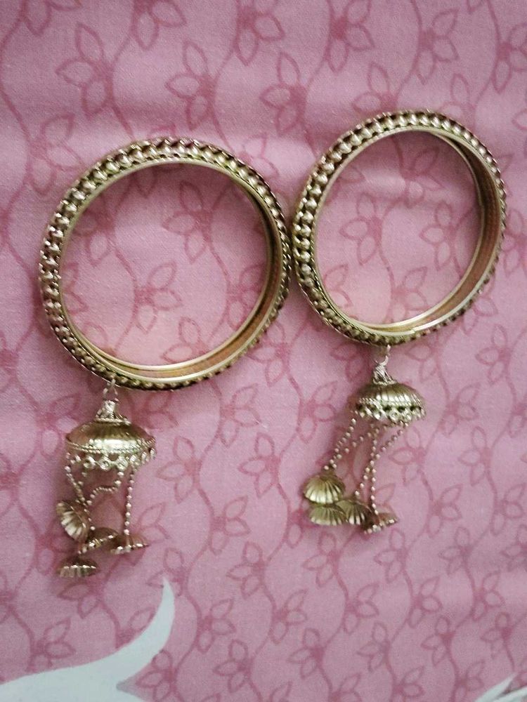Golden jhumka Bangles