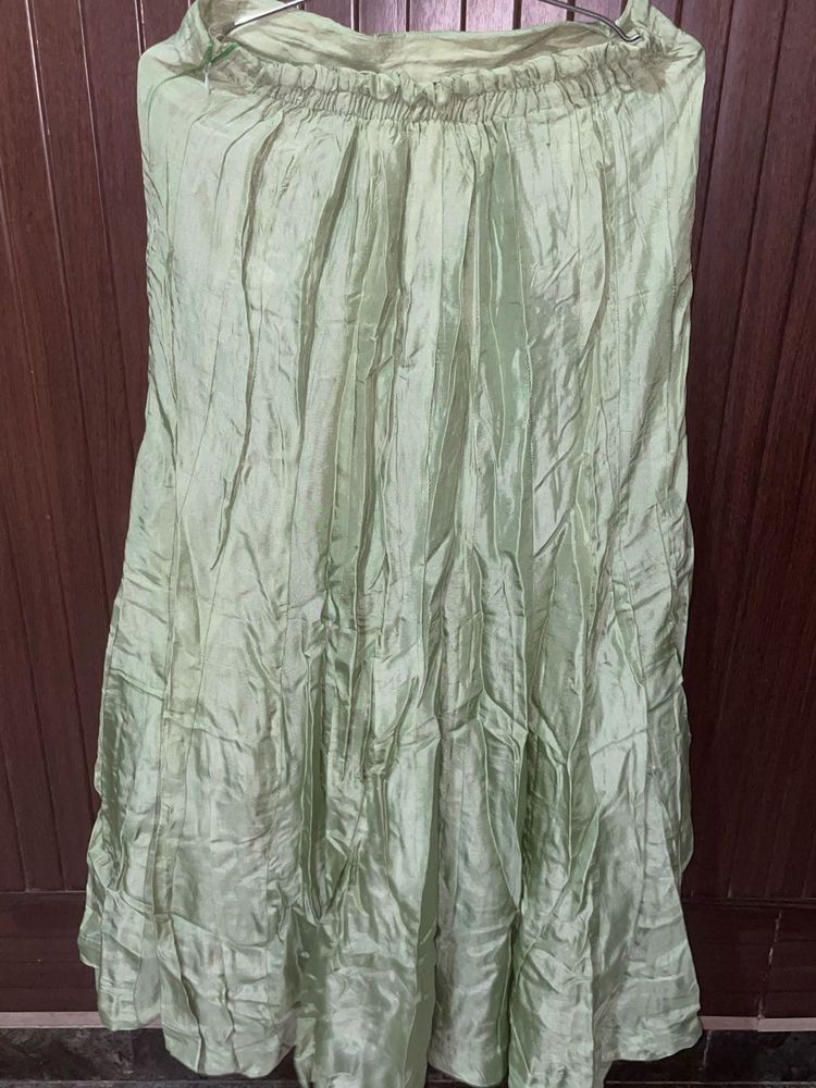 Elegant Light Green mermaid style skirt