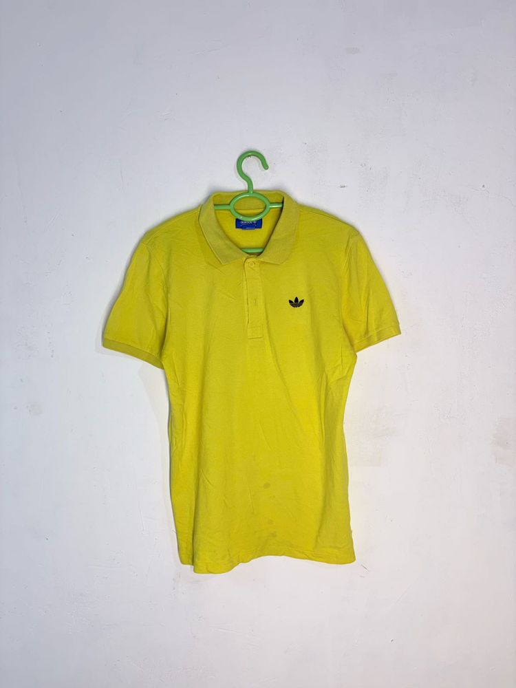 Adidas Yellow Polo T-Shirt