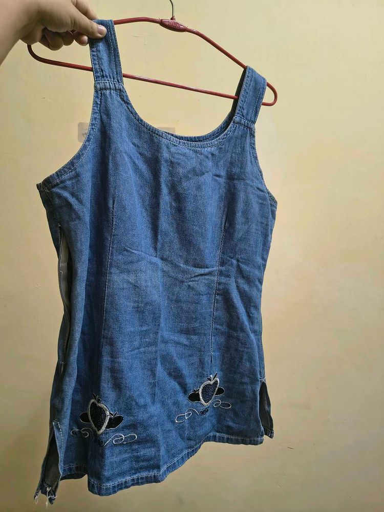 Cute Denim Mini Dress